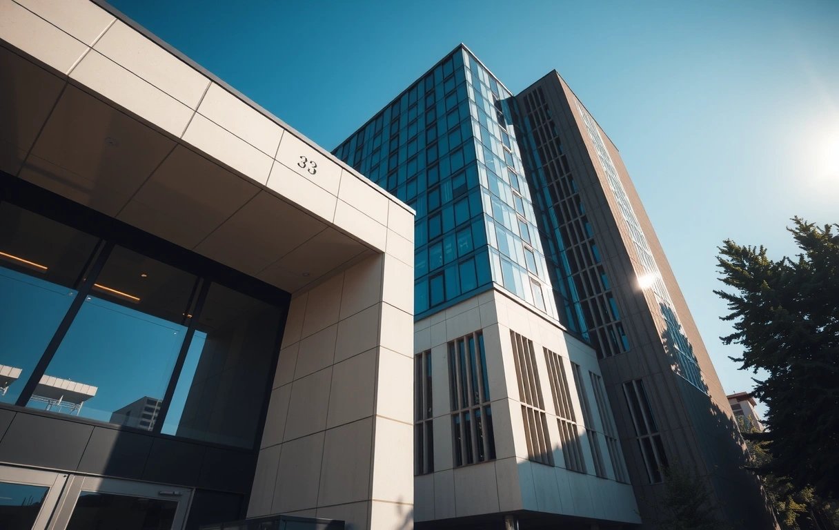 Architectural abstraction of government research center